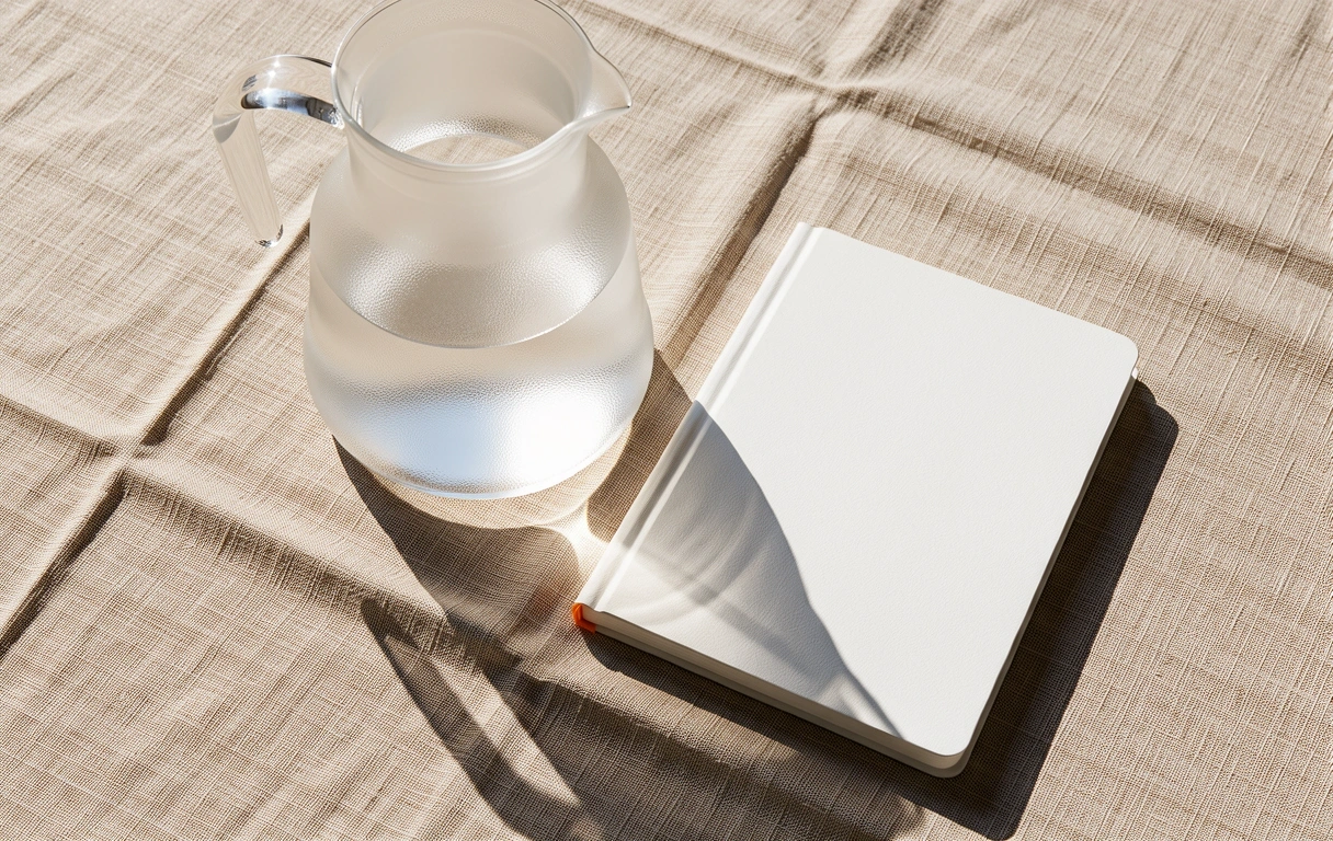Nature morte minimaliste symbolisant l'équilibre